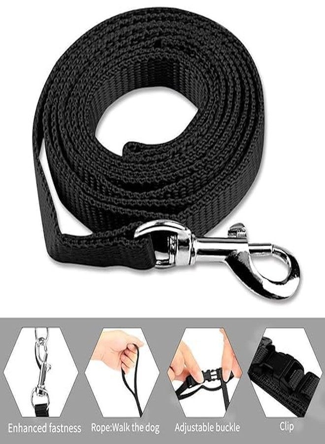 Pups&Pets طقم حزام صدر من النايلون من Pups&Pets مع طوق مطبوع وسلسلة وخطاف قابل للتعديل للقطط والقطط الصغيرة للمشي والتدريب في الهواء الطلق (قد يختلف اللون، عبوة من قطعة واحدة) - Image 4